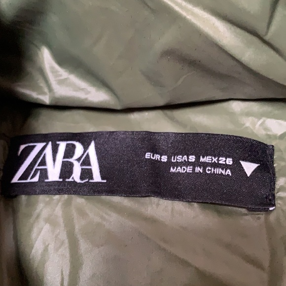 NWOT Zara belted lightweight puffy jacket sz S - Picture 6 of 7